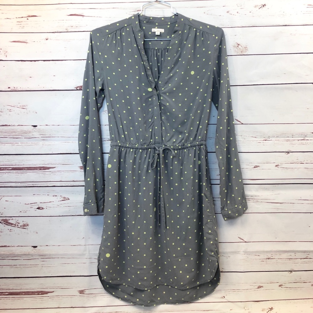 Gap long sleeve polka dot dress
